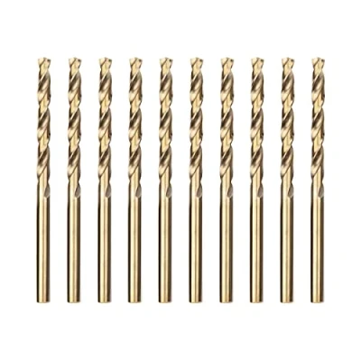 Abbildung von Meccion HSS Metallbohrer Professional Geschliffen Kobalt 10pcs 4.5mm Spiralbohrer fur Edelstahl und Metall
