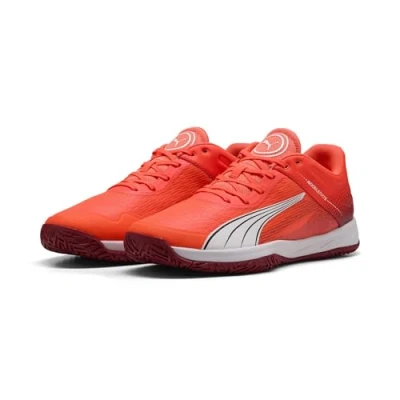 Abbildung von Puma Accelerate Turbo Handballschuh, Herren, Größe: 44, Glowing red/white/dark crimson/ black Textil/synthetik