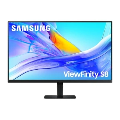 Abbildung von Samsung ViewFinity S80UD 4K Monitor 32 Zoll, UHD, 3.840 x 2.160, 60 Hz, HDR10, Eye Saver Mode, USB C (90 W), Daisy Chain, Integrierter KVM Switch, LS32D800UAUXEN