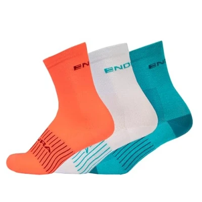 Abbildung von Endura CoolMax Race 3 PII Fahrradsocken für Damen, Pazifik Blau, One Size