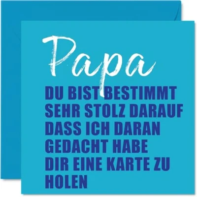 Abbildung von Stuff4 Lustige Happy Birthday Karten für Papa Ich erinnerte mich Witzige Vatertagskarte von Sohn und Tochter, Vater Geburtstagsgeschenke, 145 mm x große Vatertags Grußkarten
