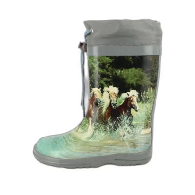 Abbildung von Beck Mädchen Pferde Gummistiefel, Mehrfarbig, 36 EU