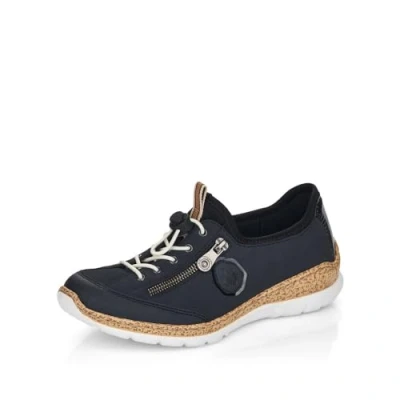 Abbildung von Rieker Slipper, Damen, Größe: 40, Blue Schuhe
