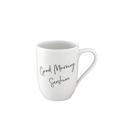 Abbildung von Villeroy &amp; Boch Becher »Becher mit Henkel 'Good Morning, Sunshine' Statement 290 ml weiß«
