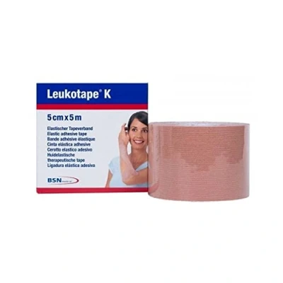 Abbildung von Leukotape K 5cm hautfarben