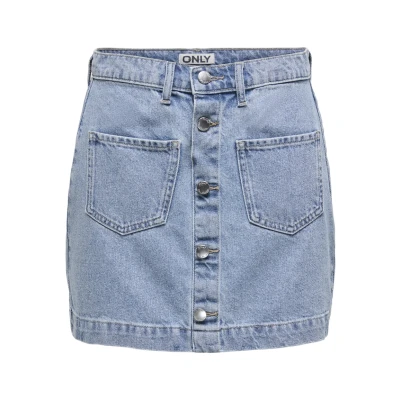 Abbildung von ONLY Onlamazing Skirt Jeansrock, Damen, Größe: XL, Light blue denim