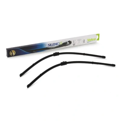 Abbildung von Scheibenwischer Valeo Silencio X.trm, Flat Blade Set 574310 vorne Rahmenlos Stiftbefestigung VOLKSWAGEN: Touran I, Golf Plus / Crossgolf