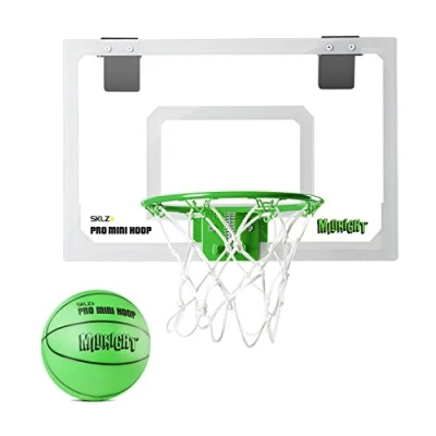 Abbildung von SKLZ 1715 Unisex Adult, Youth and Child Basketballkorb Pro Mini Hoop Midnight, schwarz/gelb, One Size, Standard (18&quot; x 12&quot;)
