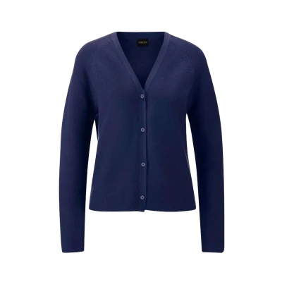 Abbildung von Madeleine MIT Vausschnitt Strickjacke, Damen, Größe: 48, Midnight blue