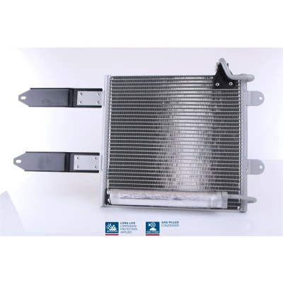 Abbildung von NISSENS 94443 Klimakondensator mit Trockner Aluminium 390 R 134a VOLKSWAGEN: Polo III Hatchback