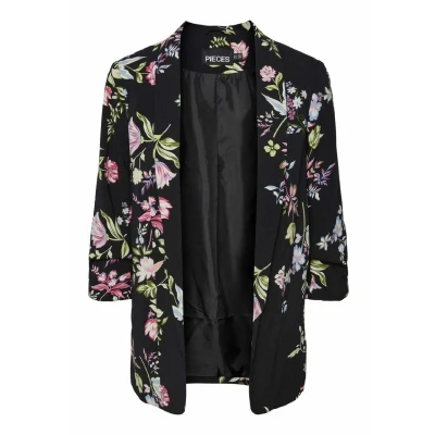 Abbildung von Pieces Kurzmantel, Damen, Größe: Large, Nero