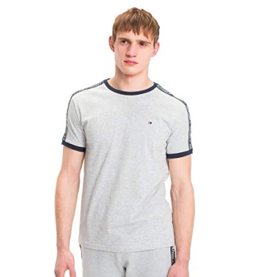 Abbildung von Tommy Hilfiger TEE Nachtwäsche Shirt, Herren, Größe: XL, Grey