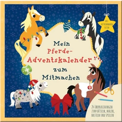 Abbildung von Mein Pferde Adventskalender zum Mitmachen: Adventskalenderbuch für Kinder ab 5 Jahren mit auftrennbaren Seiten