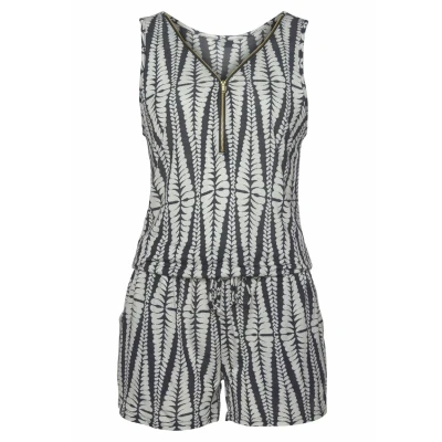 Abbildung von Lascana Jumpsuit schwarzsandbedruckt, Damen, Größe: 36, Schwarz sand bedruckt