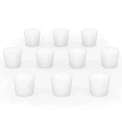 Abbildung von stonylab Silikon Gummistopfen, Weiß Konische Labordichtung Silikonstopfen Gummistecker (10er Pack, 6#)