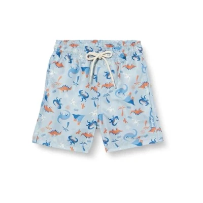 Abbildung von Playshoes Jungen Badeshorts Beach Short Badehose Schwimmhose Badebekleidung, Dino Allover, 122/128