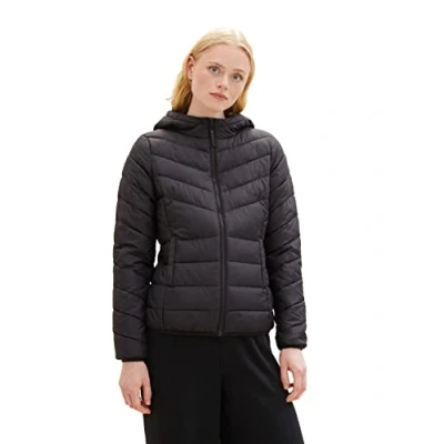 Abbildung von TOM TAILOR Denim Damen 1038450 Lightweight Steppjacke, 14482 deep Black, XXL