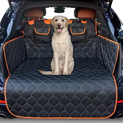 Abbildung von JOEJOY Kofferraumschutz Hund mit Seiten und Ladeschwellenschutz, Universal Kofferraum Schutzmatte Wasserdicht Kratzfest Pflegeleicht Hundedecke Auto