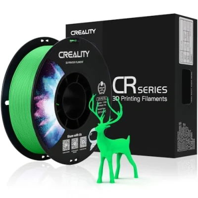 Abbildung von Creality Official PETG Filament Grün, 3D Drucker 1.75mm No Tangling, starke Bindung und Überhang Leistung Maßgenauigkeit +/ 0.03mm, 2.2lbs/Spool