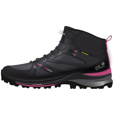 Abbildung von Jack Wolfskin Damen Force Striker Texapore MID W Wanderschuh, Phantom/pink, 42.5 EU