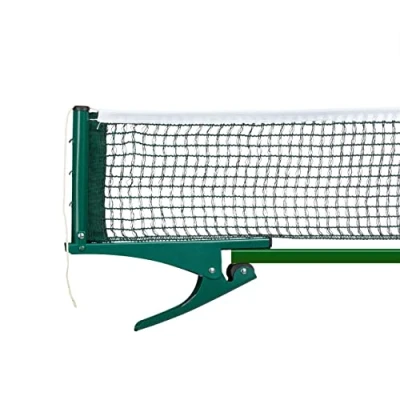 Abbildung von Relaxdays Tischtennisnetz, Ping Pong Netz, Metallklemmen, Outdoor, wasserabweisend, H x B T: 15 174 2,5 cm, grün