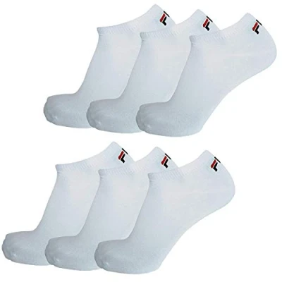 Abbildung von FILA® 6 Paar Socken, Invisible Sneakers Unisex, 35 46 Einfarbig Farbenauswahl: Farbe: Weiß Größe: 43 (9 11 UK)