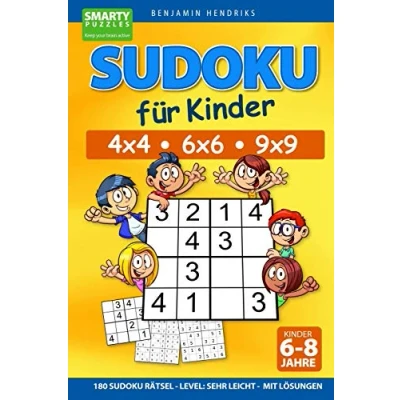 Abbildung von Sudoku für Kinder 4x4 6x6 9x9 180 Rätsel Level: sehr leicht mit Lösungen