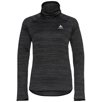 Abbildung von Odlo Damen Laufoberteil RUN EASY WARM, black melange, XS