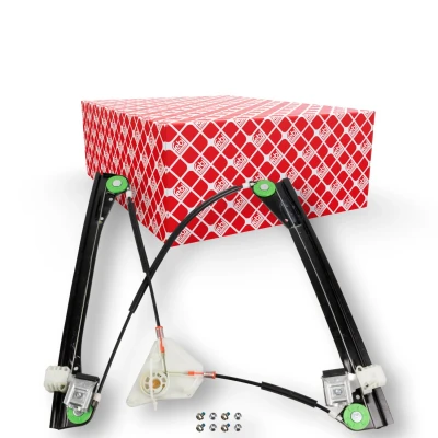 Abbildung von Febi Bilstein Fensterheber vorne rechts elektrisch mit Anbaumaterial, ohne Elektromotor 176300 VOLKSWAGEN: Polo IV Hatchback, Saloon