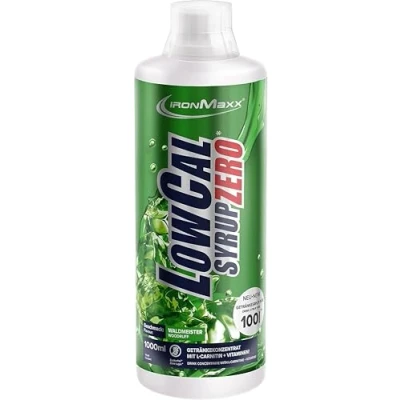 Abbildung von IronMaxx LowCal Syrup Zero Waldmeister 1000ml zuckerfreies Getränkesirup 1:100 ergibt 100l Getränkemischung Getränkekonzentrat mit 22mg L Carnitin und 19mg Magnesium pro Portion