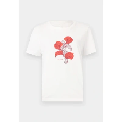 Abbildung von TOM Tailor CREW NECK Tshirt print offwhite, Damen, Größe: XXL, Off white