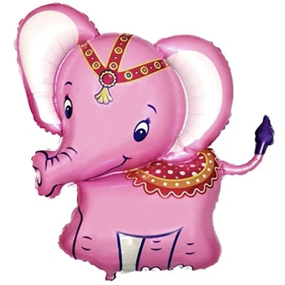 Abbildung von Ballonim® Elefant rosa ca. 80 cm Luftballons Folienballon Party Dekoration Geburtstag