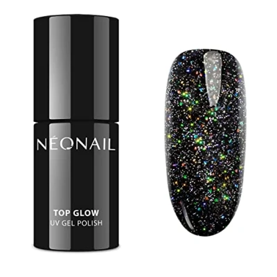 Abbildung von NEONAIL UV Nagellack Top Coat Gel Glow Multicolor Holo 7,2 ml Überlack Für Nägel Lack Glitter Nageldesign