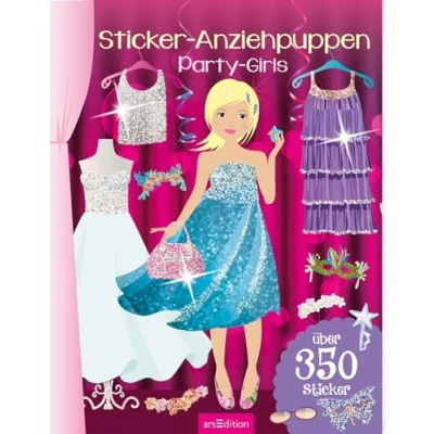 Abbildung von Sticker Anziehpuppen Party Girls: Über 350 Coole Styles für Modefans ab 5 Jahren