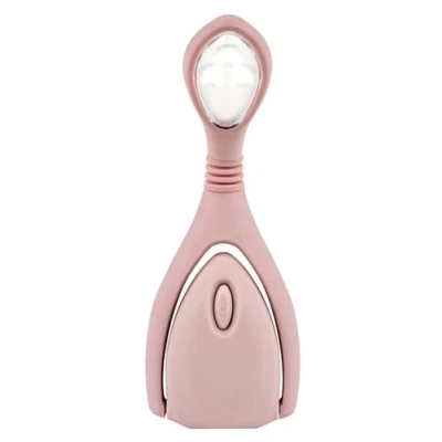 Abbildung von moses. libri_x Leselicht Lumi® Plus Recharge Puder, Klemmleuchte mit stufenlosem Dimmer zum Lesen im Dunkeln, wiederaufladbare LED Leselampe Nude Look