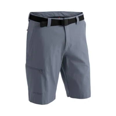 Abbildung von Maier Sports Huang, Kurze Herren Wanderhose, Wasserabweisende Bermuda für Trekking und Hiking, PFC frei, mSTRETCH pro 4 &amp; Dryprotec, Grau, 58 (W42/L33)
