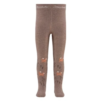 Abbildung von Sterntaler Baby und Kinder Strumpfhose Unisex mit Motiv Waldtiere Wildtiere braun melange, 80