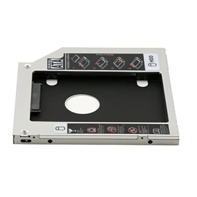 Abbildung von Cablecc 9,5 mm SATA 2nd HDD SSD Gehäuse Festplattenrahmen Caddy Case Tray für Laptop CD DVD ROM Optical Bay Drive Slot