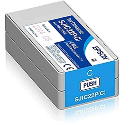 Abbildung von Epson S020602 Tintenpatrone, C33S020602, 32,5ml, cyan (blau)
