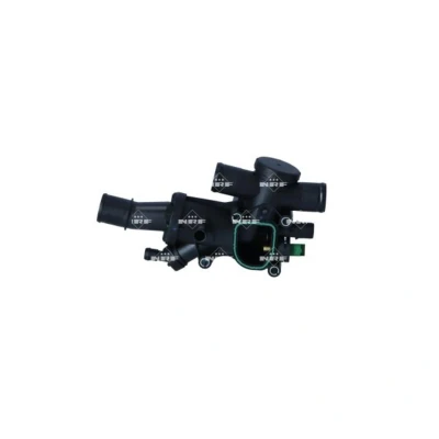 Abbildung von NRF 725281 Kühlwasserthermostat 83 mit Sensor, Dichtring Gehäuse FORD: Galaxy Mk2 MPV, Focus 2 Kombi, 2, CITROËN: C5 III Estate