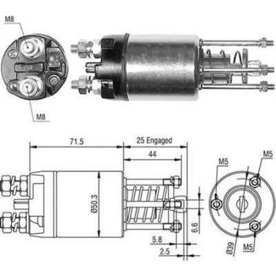 Abbildung von Magnetschalter, Starter MAGNETI MARELLI 940113050460