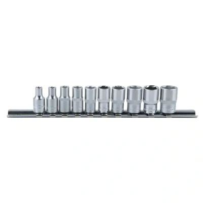 Abbildung von KS Tools 917.0620 1/4&quot; CLASSIC Sechskant Stecknuss Satz, 10 tlg. 4 13mm, 4042146566329