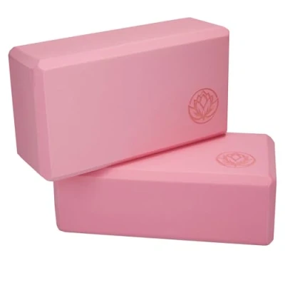 Abbildung von Yoga Block 2er Set VonBueren 22 x 12 7,5 cm je Yogablock Yogablöcke für Damen und Herren aus EVA Klötze Pilates