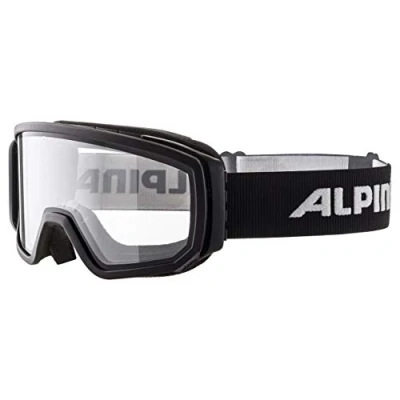 Abbildung von ALPINA SCARABEO Kontrastverstärkende, Beschlagfreie &amp; Bruchsichere OTG Skibrille Mit 100% UV Schutz Für Erwachsene, black Dclear, One Size