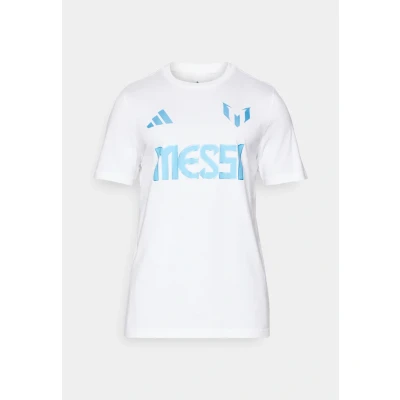 Abbildung von adidas Performance Messi Graphic Tshirt print, Herren, Größe: Small, White