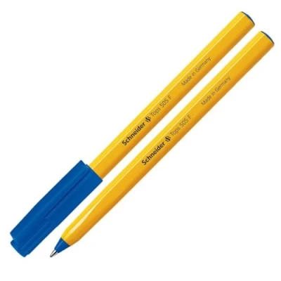 Abbildung von Schneider Tops 505 F Kugelschreiber (Clipkappe, Edelstahlspitze) 50er Packung blau
