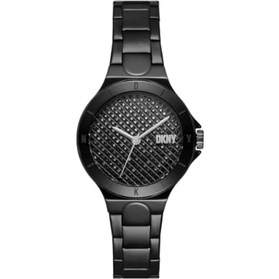 Abbildung von DKNY Traditional Chambers Uhr, Damen, Größe: One Size, Black