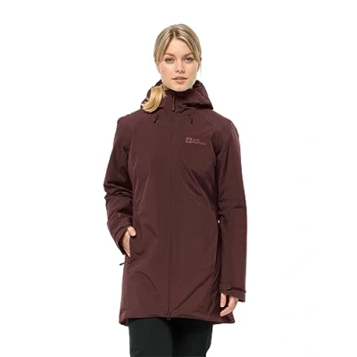 Abbildung von Jack Wolfskin Heidelstein INS JKT W Parka, Damen, Größe: XS, Dark maroon