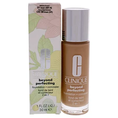 Abbildung von Clinique Beyond Perfecting Foundation And Concealer 01 Linen 30 ml