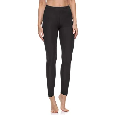 Abbildung von Merry Style Leggings Damen Baumwolle für das ganze Jahr Bequeme Blickdicht Ideal Yoga Sport Gym und Freizeit MS10 198 (Schwarz, L)